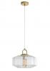 CLARISE CLEAR Geometric Glass Pendant